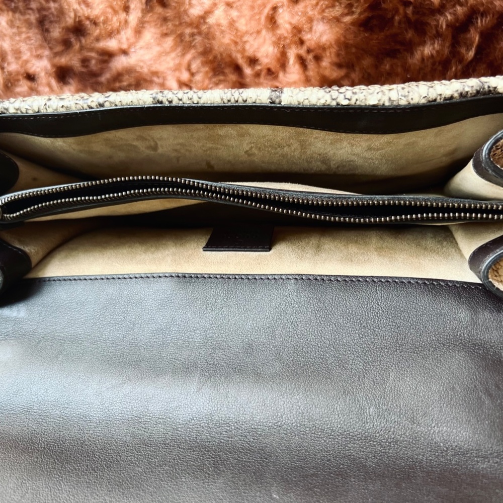 Dionysus Medium Multicolor Beige Python Leather S… - image 4